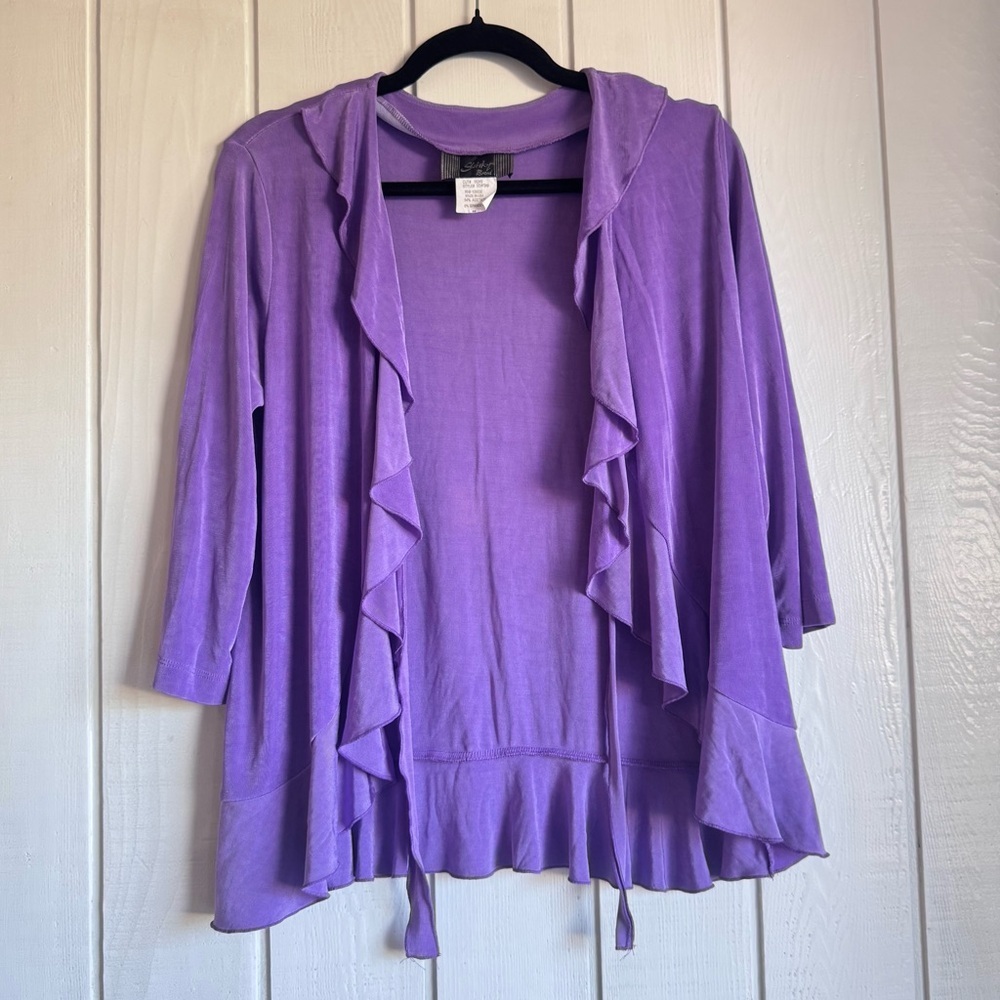 Vintage Slinky Brand Purple Cardigan